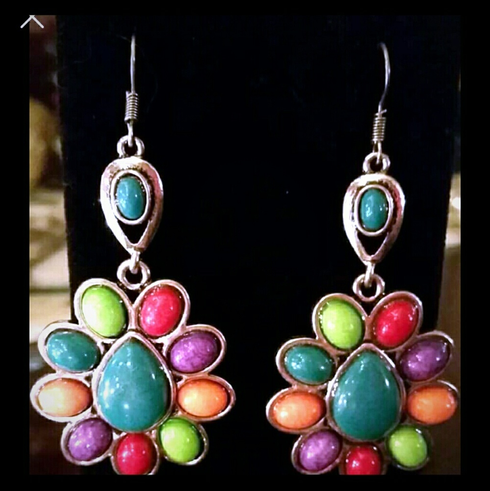 Bright earrings